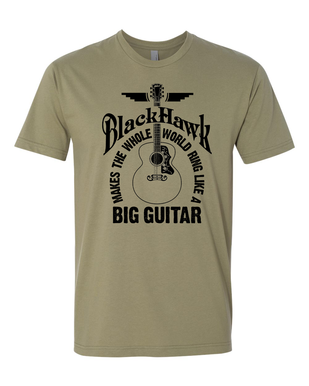 tee-green-"makes the whole world ring like a big guitar" with guitar